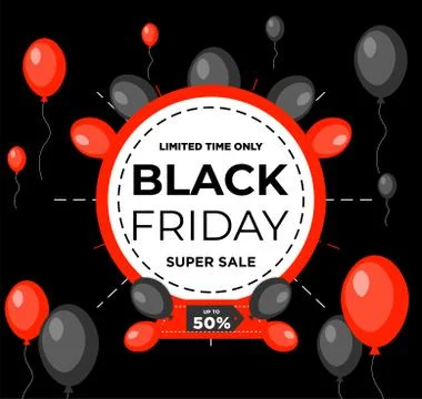 Black Friday event ad Stock Illustration