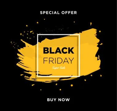 Black Friday event ad Stock Illustration