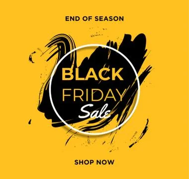 Black Friday event ad Illustrazione stock