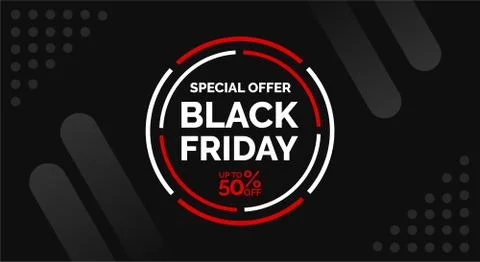 Black friday event background design template Stock Illustration