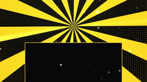 Black Friday Fast Spinning Yellow Rays with Product Space Loop Background Stock Footage 346186721