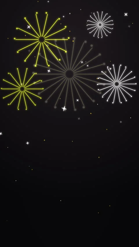 Black Friday Fireworks Bursting on Black with Product Space Portrait Loop Stock Footage 346185986