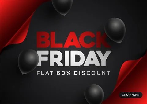 Black Friday Flat Discount in gradient design - Premium Vector. Illustrazione stock