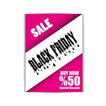 Black Friday Flyer Template Stock Illustration
