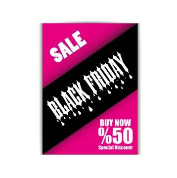 Black Friday Flyer Template Stock Illustration