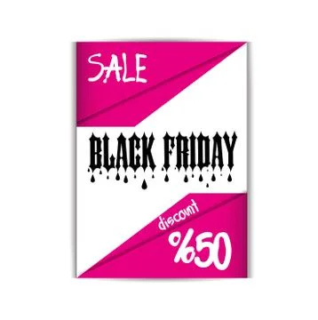 Black Friday Flyer Template Stock Illustration