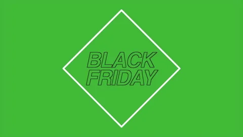 Black Friday in frame on modern green gradient Vídeo Stock 217416351