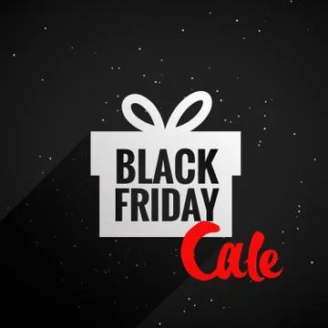 Black friday gift box Stock Illustration