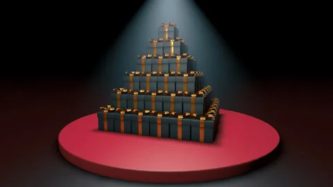 Black Friday Gift Boxes Pyramid Video stock 220635149