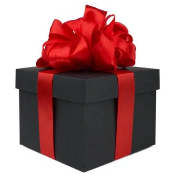 Black friday gift on white 스톡 사진