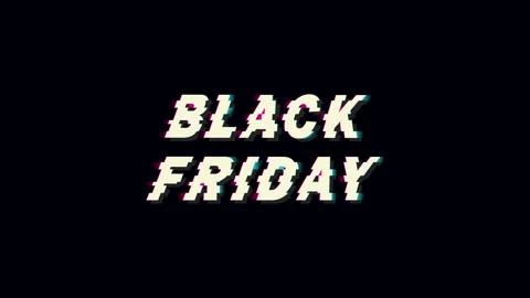 Black Friday glitch animation Stock Footage 327106449
