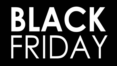 Black Friday glitch effect banner. Big sale 50 70% off. Stock Footage 97665444