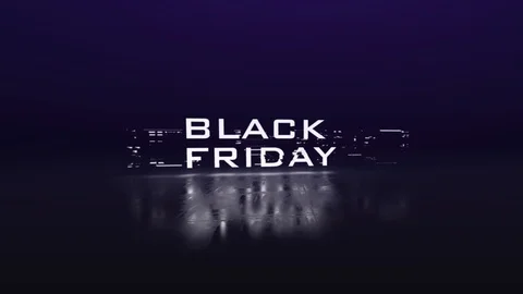 Black friday with glitch effect video footage Video stock 123150532