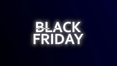 Black Friday glitchy text. Stock Illustration