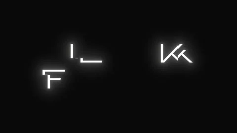 Black Friday glowing glitch banner. Stock Footage 256015732