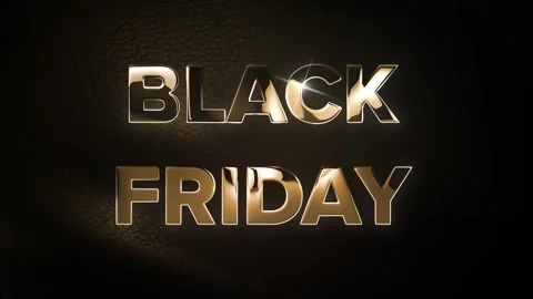 Black Friday Gold Leather Stock Footage 320234081