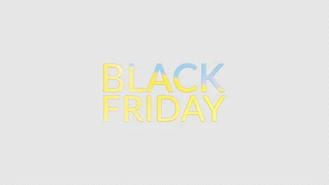 Black Friday gold text abstract digital science cinematic title Stock Footage 313383053