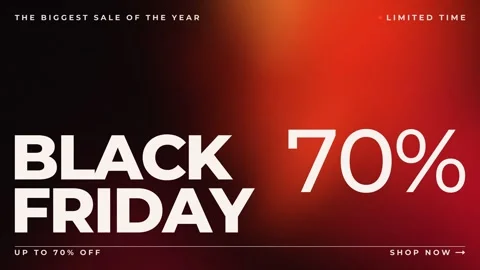 Black Friday grainy red gradient loop Stock Footage 348076269