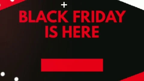 Black friday is here Stock Footage 114823668