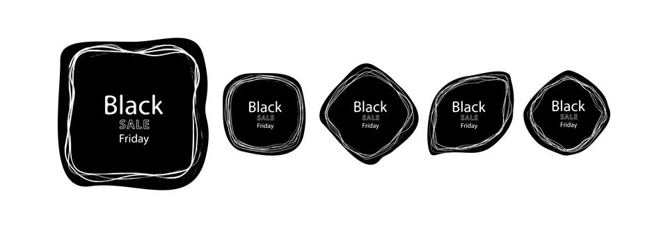 Black Friday icon. Illustrazione stock