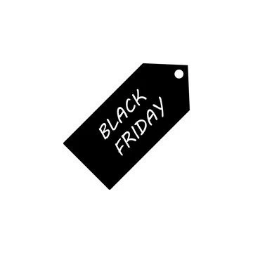 Black Friday icon vector Stock Illustration