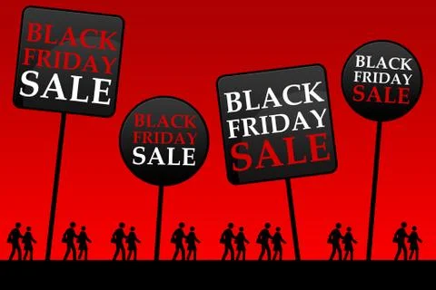 Black friday Stock Illustration