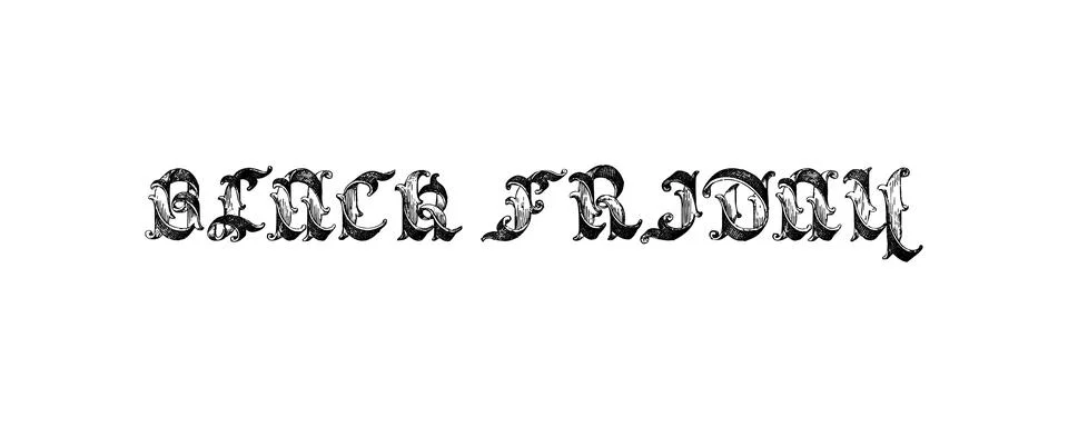 BLACK FRIDAY Stock Illustration