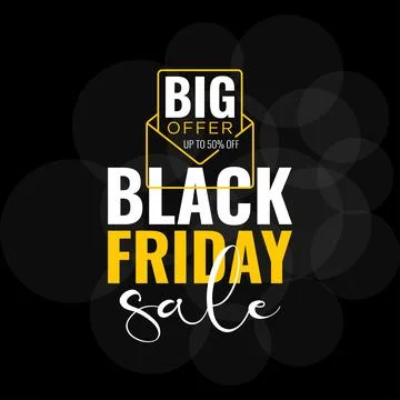 Black Friday illustration vector design of Big offer Illustration