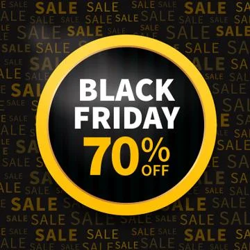 Black friday label Stock Illustration