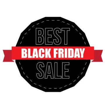 Black friday label Stock Illustration