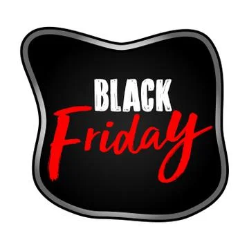 Black friday label Stock Illustration
