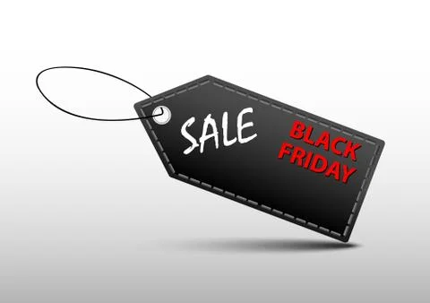 Black friday label Stock Illustration