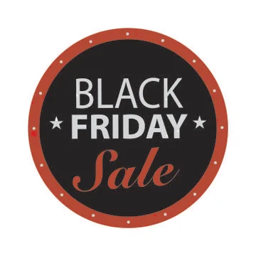Black Friday Label Stock Illustration