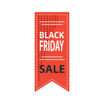 Black Friday Label Illustrazione stock