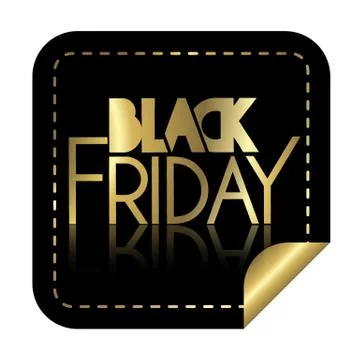 Black friday label Stock Illustration