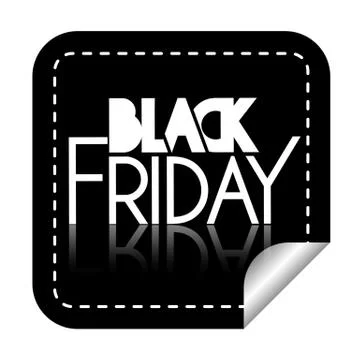 Black friday label Stock Illustration