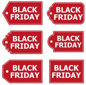 BLACK FRIDAY LABELS BANNERS Stock Illustration