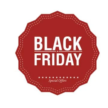 Black friday labels Stock Illustration