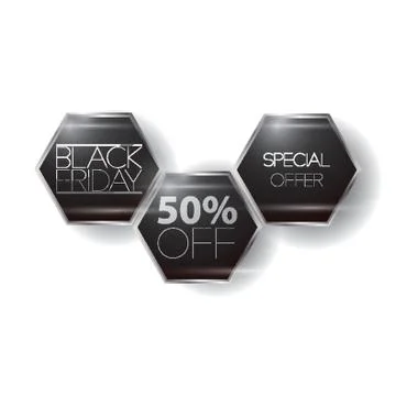 Black Friday Labels Stock Illustration