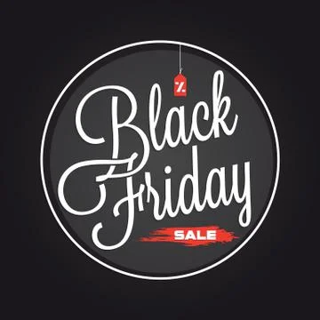Black Friday lettering Stock Illustration
