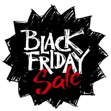 Black Friday lettering Stock Illustration