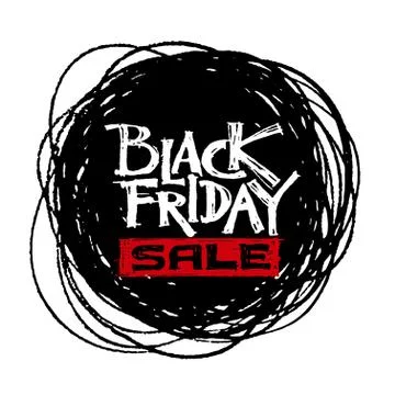 Black Friday lettering Illustrazione stock