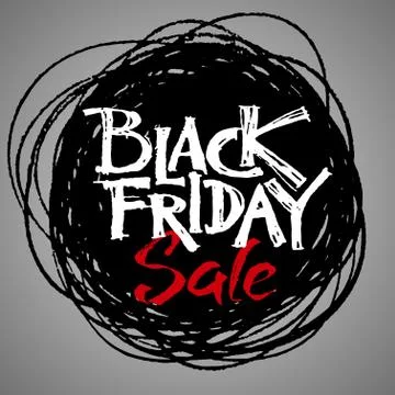 Black Friday lettering 스톡 일러스트