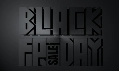 Black Friday lettering Stock Illustration
