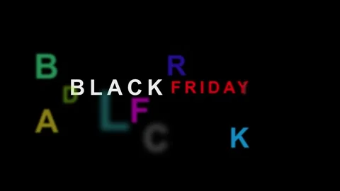 Black Friday loading with 2D motion graphics animation Stock Footage 301869435