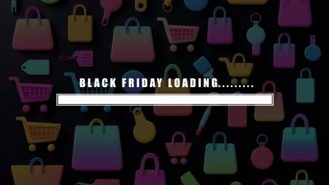 Black Friday loading Animation, Black Friday Shopping Stock Footage 281309386