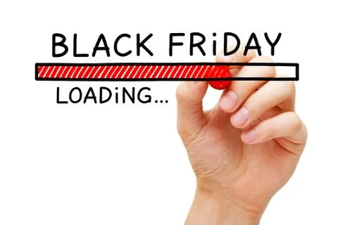 Black Friday Loading Bar Concept Stockfoto's
