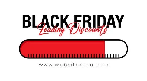 Black Friday Loading Tag. Black Friday Fashion Sale Tag Template Design 스톡 일러스트
