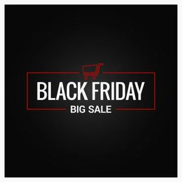 Black friday logo design background Stock Illustration
