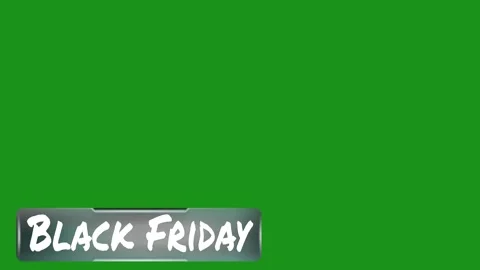 Black Friday Lower Third on Green Screen Stock-Footage 347286702